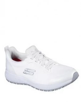 Image of Skechers Squad Sr Safety Slip Resistant Trainers - White