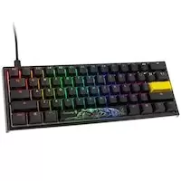 Image of Ducky One2 Pro Mini Gaming Keyboard, RGB LED - Kailh Brown US Layout