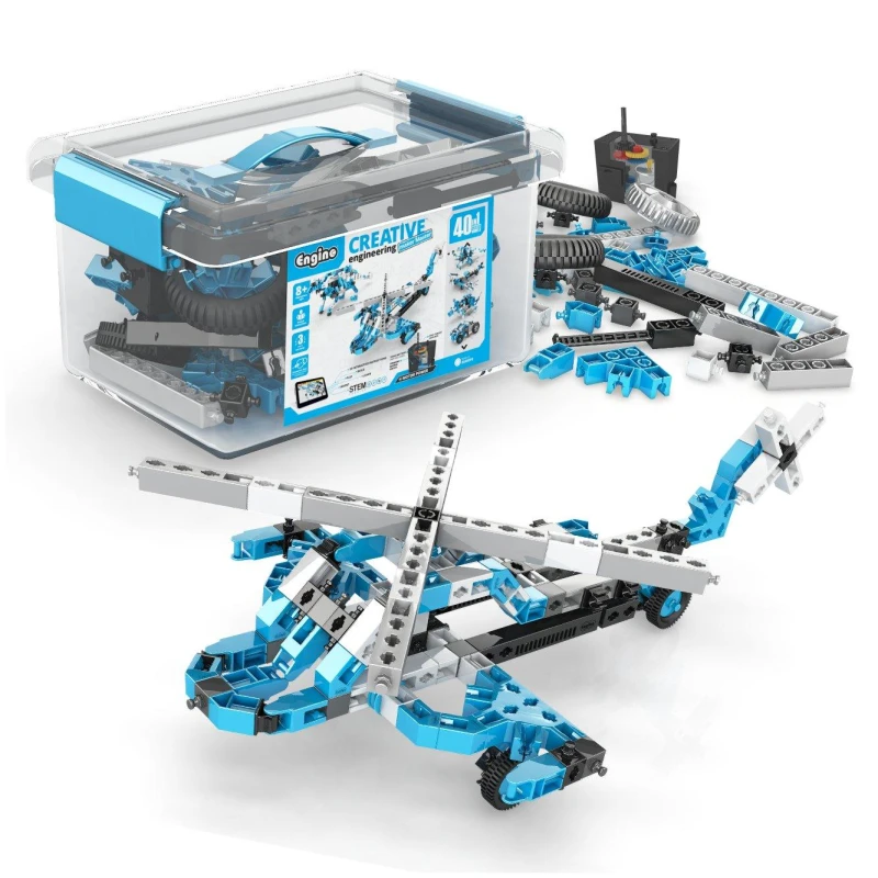 Image of Engino Creative Engineering 40 in 1 Motorized maker Master Light Blue unisex