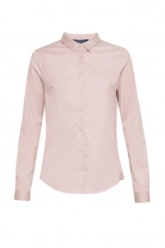 Image of French Connection Eastside Cotton Shirt Pink