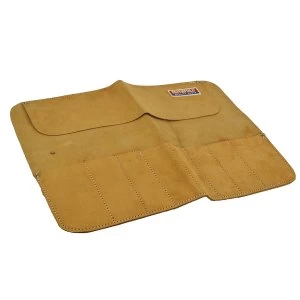 Image of Faithfull 8 Pocket Leather Chisel Roll 33 x 47cm