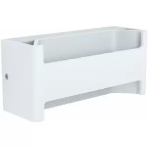 Image of Loops - Wall Light Colour White Shade Oblong Transparent Plastic Bulb LED 10W Included