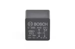 Image of Bosch Relay MERCEDES-BENZ,RENAULT,FIAT 0 986 AH0 251 01243207,61311243207,0313320134 04013007,4339372,7612321,3916025000,0K01118811,0K9A018811
