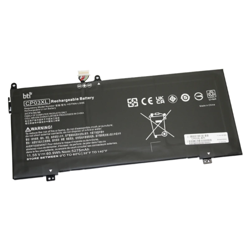 Image of BTI 60.9 3 cell CP03060XL compatible battery for HP SPECTRE X360 13T-A