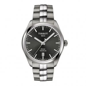 Image of Tissot PR 100 Mens Titanium Bracelet Watch