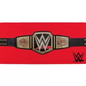 Image of WWE Title Belt Towel (One Size) (Red/Black/Gold)
