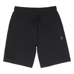 Image of US Polo Assn Fleece Shorts - Black