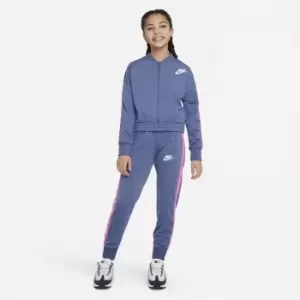 Image of Nike Sportswear Tracksuit Junior Girls - Blue