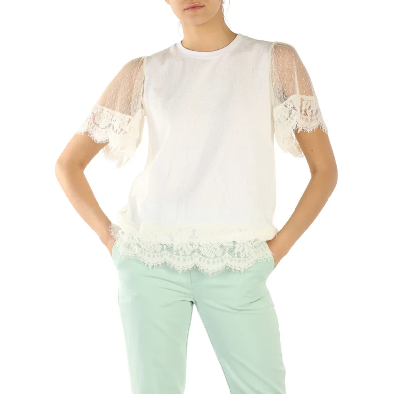 Image of Twinset Womens T-Shirt Twinset Blanc Female M