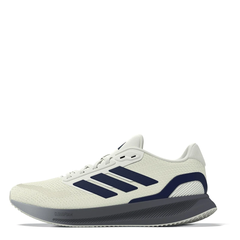 Image of adidas Run Falcon 5 Trainers Mens White/Blue/Grey male 9 (43.3)