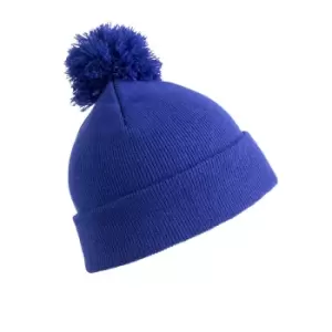 Image of Result Womens/Ladies Winter Essentials Pom Pom Beanie (One Size) (Royal Blue)