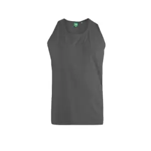 Image of Duke Mens Fabio-2 Muscle Vest (M) (Charcoal Melange)