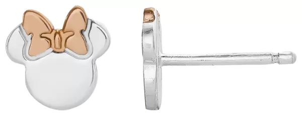 Image of Disney Sterling Silver Minnie Mouse Stud Earrings