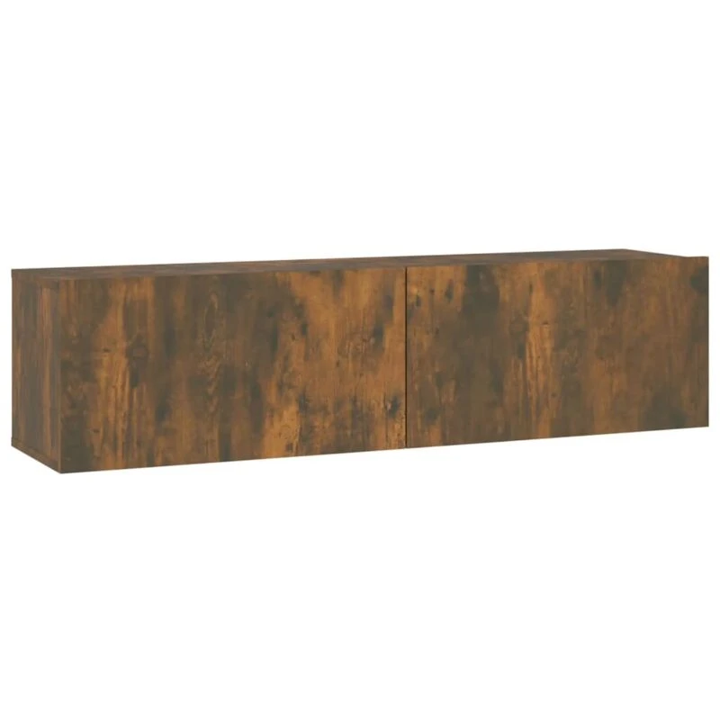 Image of VIDAXL TV Wall Cabinet Smoked Oak 120x30x30cm Engineered Wood Vidaxl 8720286931646