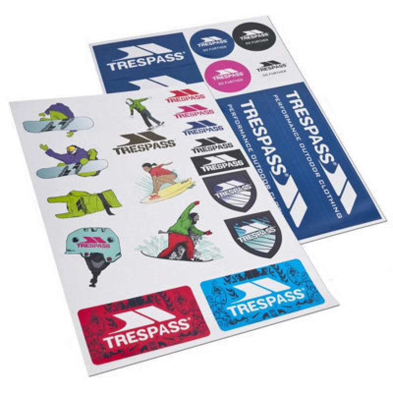 Image of Trespass Die Cut Sticker Kit Multi unisex