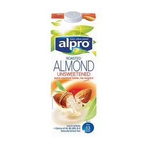 Image of Alpro Almond Milk Unsweetened 1 Litre Pack 8 142912