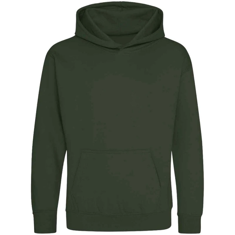 Image of AWDis Hoodie 1-2 Years in Green Size: 12-13 Years Green Unisex 12-13 Years