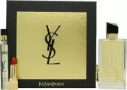Image of Yves Saint Laurent Libre Gift Set 90ml Eau de Parfum + 10ml Eau de Parfum + Mini Rouge Pur Couture Lipstick - 21 Rouge Paradoxe