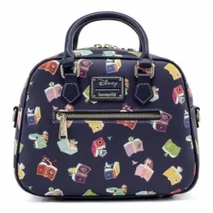Image of Loungefly Disney Princess Books AOP Crossbody