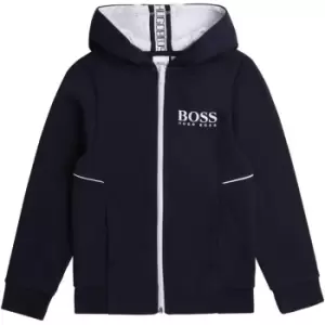 Image of Boss Fleece tracksuit cardigan - Blue