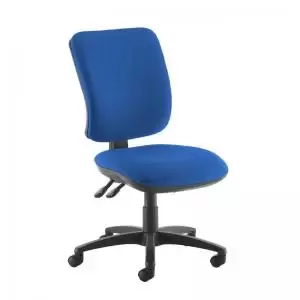 Image of Senza high back operator chair with no arms - blue