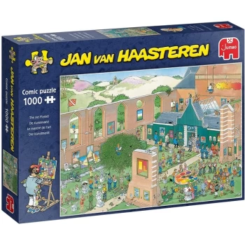 Image of Jumbo Jan Van Haasteren The Art Market Jigsaw Puzzle - 1000 Pieces
