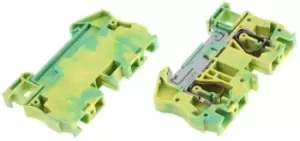 Image of Phoenix Contact St 6-Pe Terminal Block, Din Rail, 2Pos, 8Awg