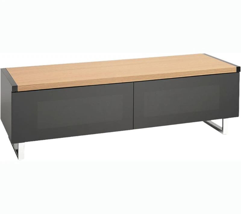 Image of AVF Panorama PM120LOGO 1200 mm Reversible Top TV Stand - Light Oak or Grey Oak, Black,Brown 5014117971059