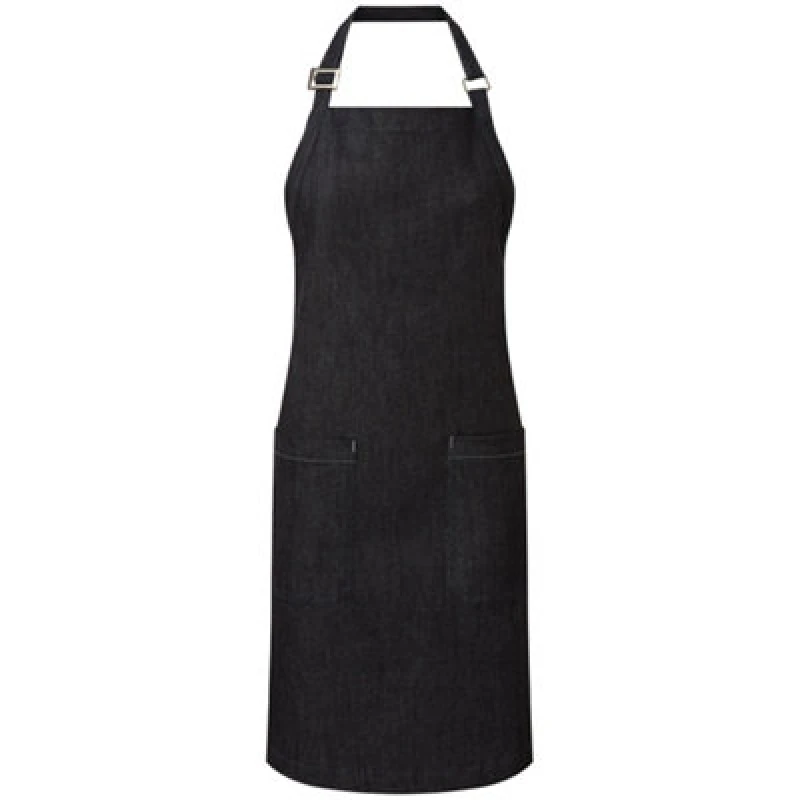 Image of Premier Premier Fairtrade Certified Denim Apron in Blue Blue One Size Unisex 5059699642744