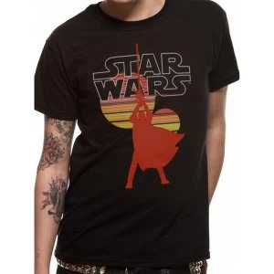 Image of Star Wars - Retro Suns Mens Small T-Shirt - Black