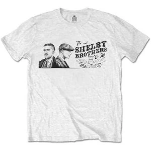 Image of Peaky Blinders - Shelby Brothers Landscape Mens Medium T-Shirt - White