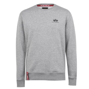 Image of Alpha Industries Basic Small Logo Sweatshirt - Grey