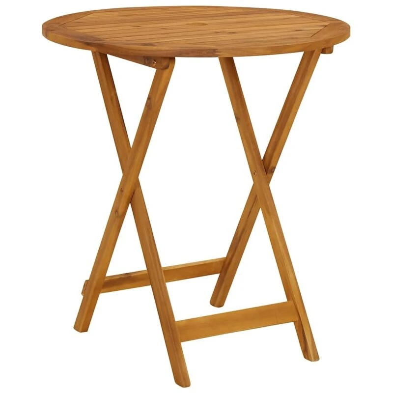 Image of VIDAXL Folding Garden Table 70cm Solid Acacia Wood Vidaxl 8720286200247