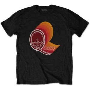 Image of Queen - Retro Logo Unisex Medium T-Shirt - Black