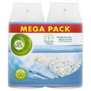 Image of Air Wick Freshmatic Max Crisp Linen Air Freshener Refill 2 x 500ml