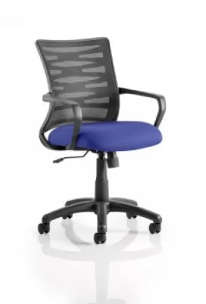 Image of Vortex Task Operator Chair Mesh Back Bespoke Seat Stevia Blue KCUP0603
