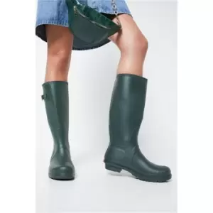 Image of I Saw It First Buckle Detail Wellies - Green