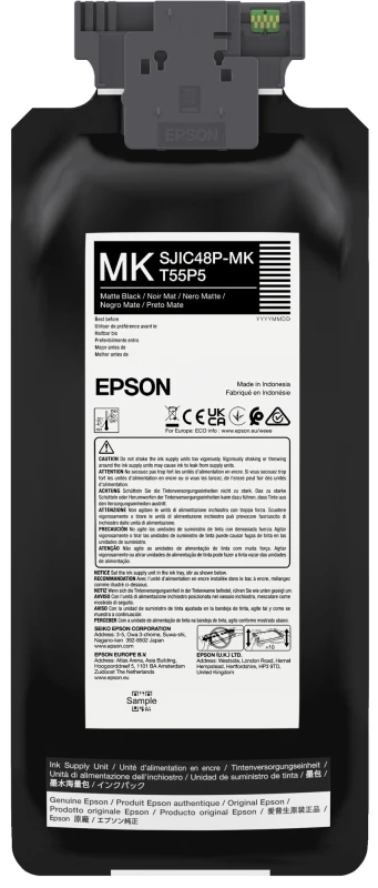 Image of Epson SJIC48P(MK) Matte Black Ink Cartridge - C13T55P540 (Original)