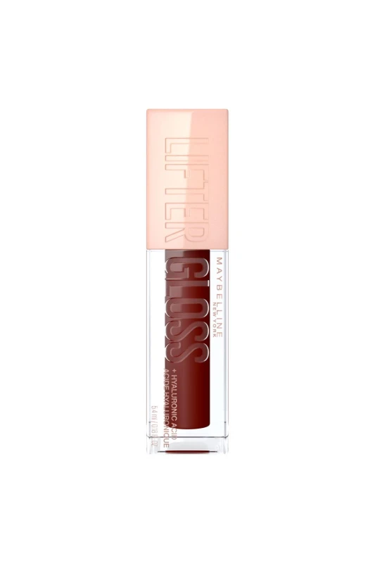 Image of Maybelline Womens Lifter Gloss Plumping Hydrating Lip Gloss With Hyaluronic Acid 5.4ml in Maple Maple Female