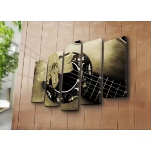 Image of 5PATK-85 Multicolor Decorative Canvas Painting (5 Pieces)