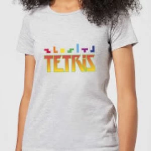 Image of Tetris Multi Blocks Womens T-Shirt - Grey - 3XL