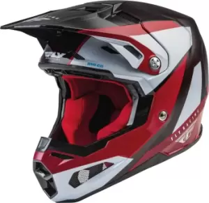 Image of FLY Racing Formula Carbon Prime Motocross Helmet, black-white-red Size M black-white-red, Size M