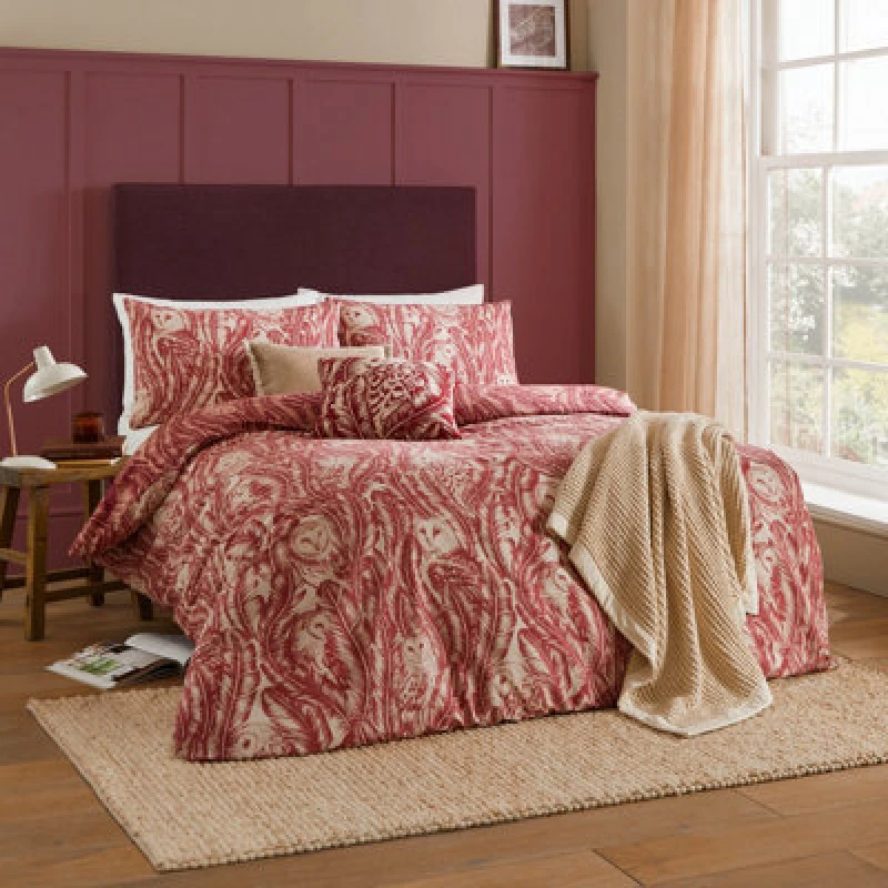 Image of Albus Heritage Duvet Cover Set Redwood, Redwood / Single