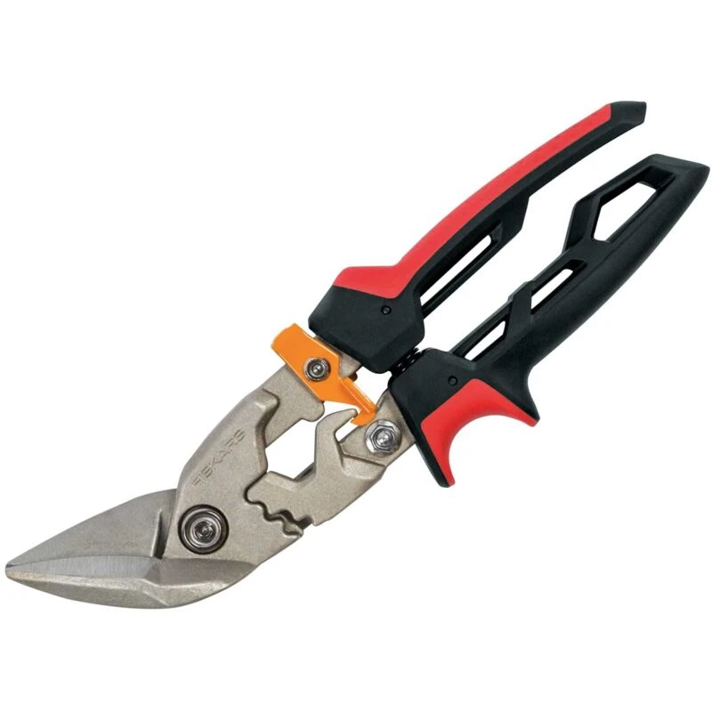 Image of Fiskars 1027211 PowerGear Aviation Snip Offset Left Cut 250mm (10in) 1027211