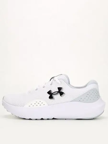Image of Under Armour Mens Running Charged Surge 4 Trainers - White