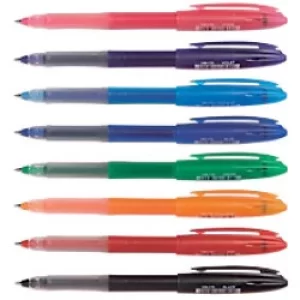 Image of Original Uni Ball Signo UM 170 Gelstick Rollerball Pen Line Width 0.4mm Tip Width 0.7mm Assorted Pack of 8 Pens