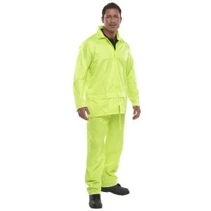 Image of Bdri Weatherproof Medium Nylon Protective Coverall Saturn Yellow