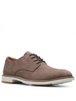 Image of Clarks Un Elott Lace Up Shoes - Taupe
