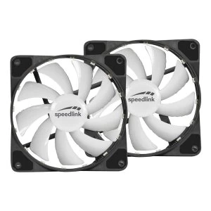 Image of Speedlink Myx LED Fan Kit Two 120mm Fans with RGB Lighting For PC Cases
