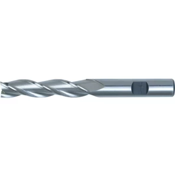 Image of 8.00MM HSS-Co 8% 3 Flute Weldon Shank Long Series Slot Drills - Uncoat - Swisstech